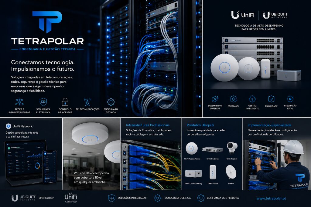 Painel institucional Tetrapolar com infraestrutura e equipamentos