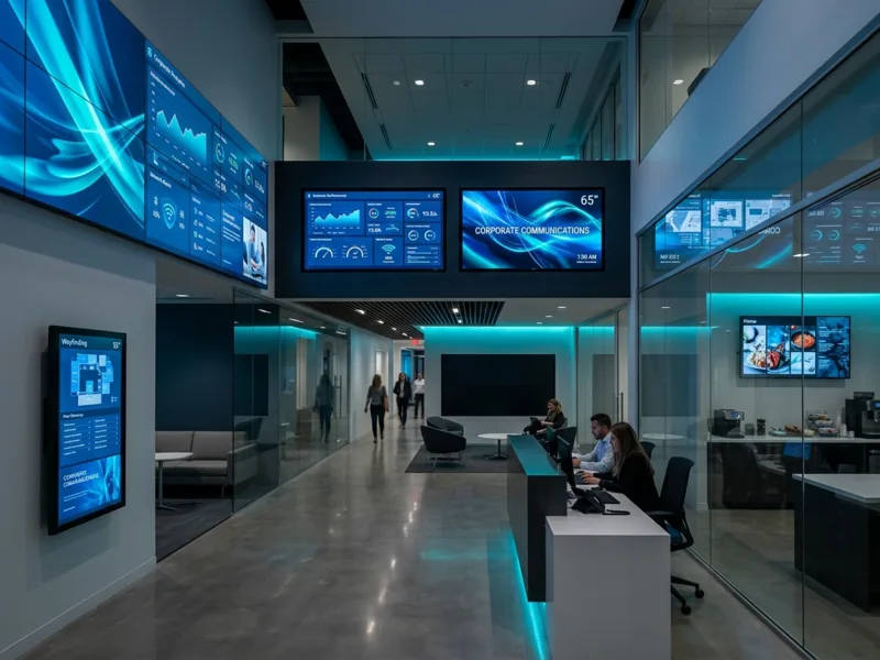 Sinalização Digital — Painéis de sinalização UniFi.